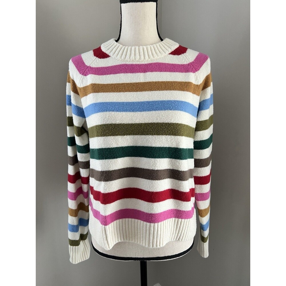 GAP Crewneck Happy Striped Sweater Size Medium EUC